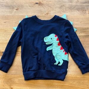 Navy Blue Dinosaur Kids sweatshirt size 4